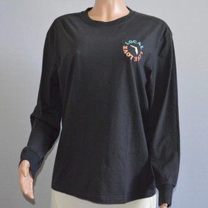State of Mine Women's Graphic Tee Long Sleeve Top "LOCAL LIVE LOVE" Size Medium